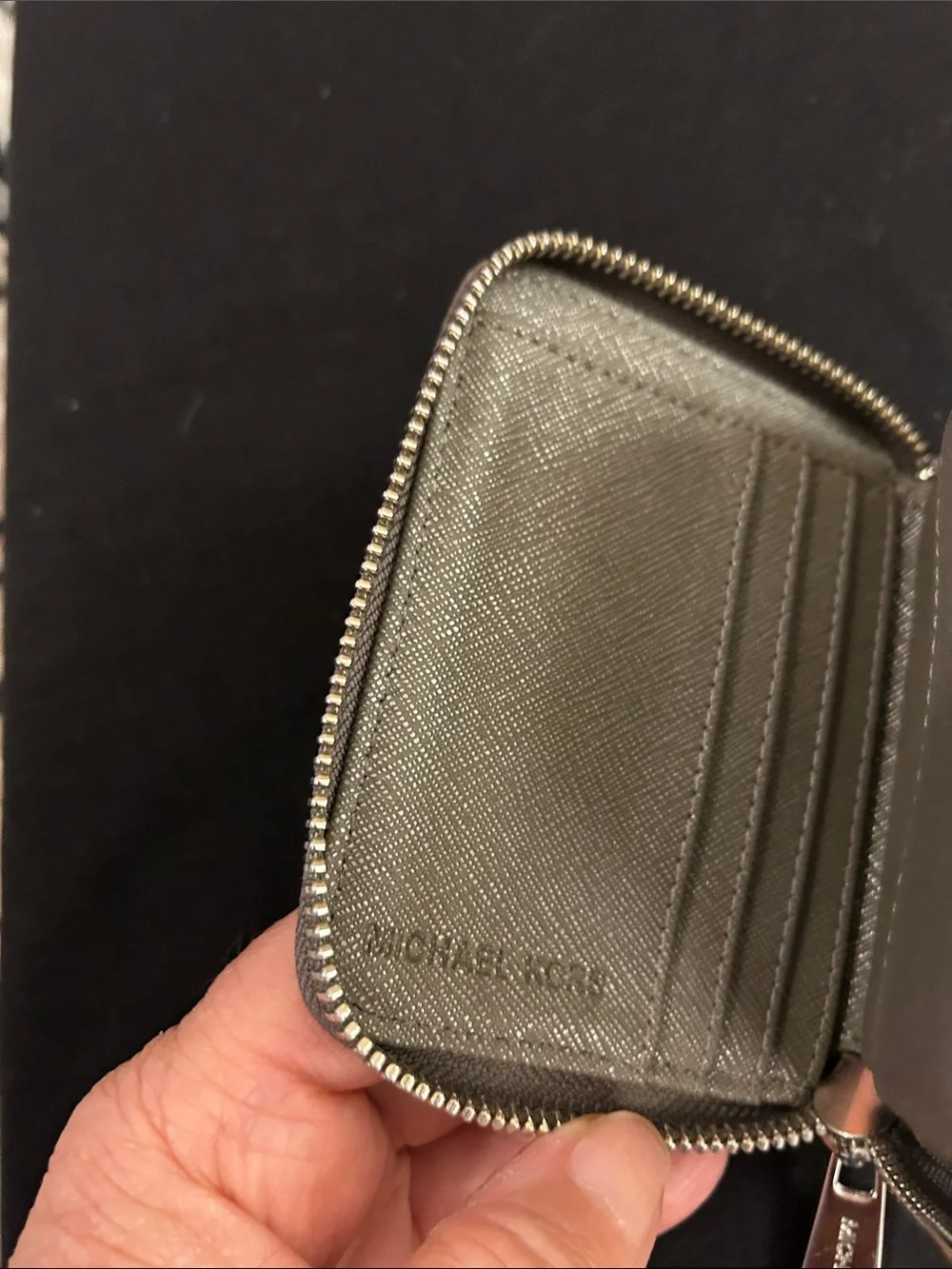 Michael Kors Metallic Rose Wallet with Embossed MK Pattern